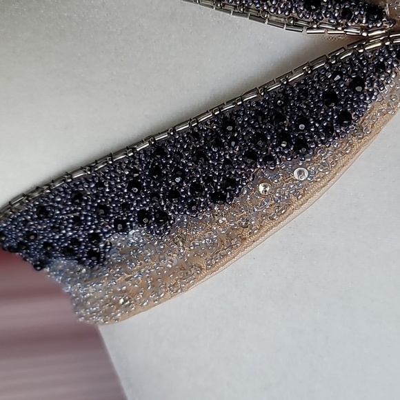 Badgley Mischka Collection Halter Floral Maxi Dress, Size 4, Color White Floral - Picture 4 of 14